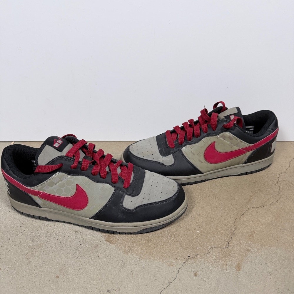 Nike Dunk Low Spike Lee Black Red Grey Mens Size 10.5 355152
